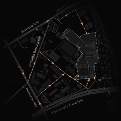 Radošā pilsēta Grīziņdārzs karte